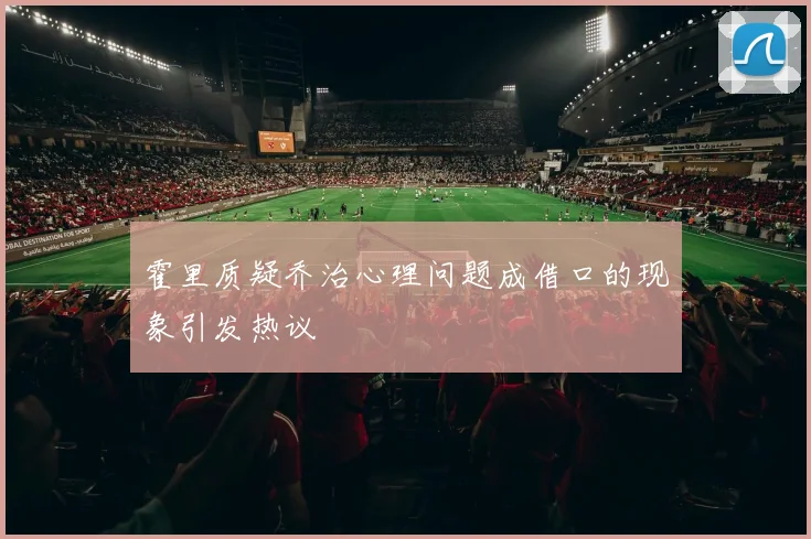 霍里质疑乔治心理问题成借口的现象引发热议